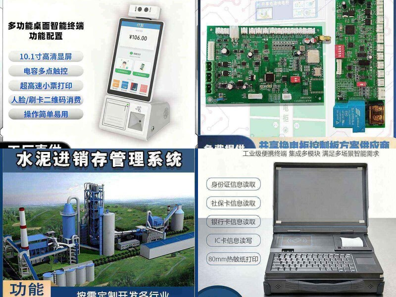 Boao Intelligence product portfolio - card readers, control modules, software and kiosk terminals