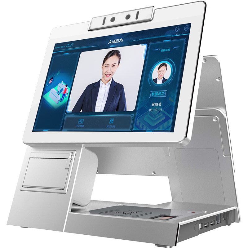 學(xué)校考場(chǎng)安卓系統(tǒng)10.1寸雙屏人證核驗(yàn)訪客機(jī)終端門禁考勤門衛(wèi)管理